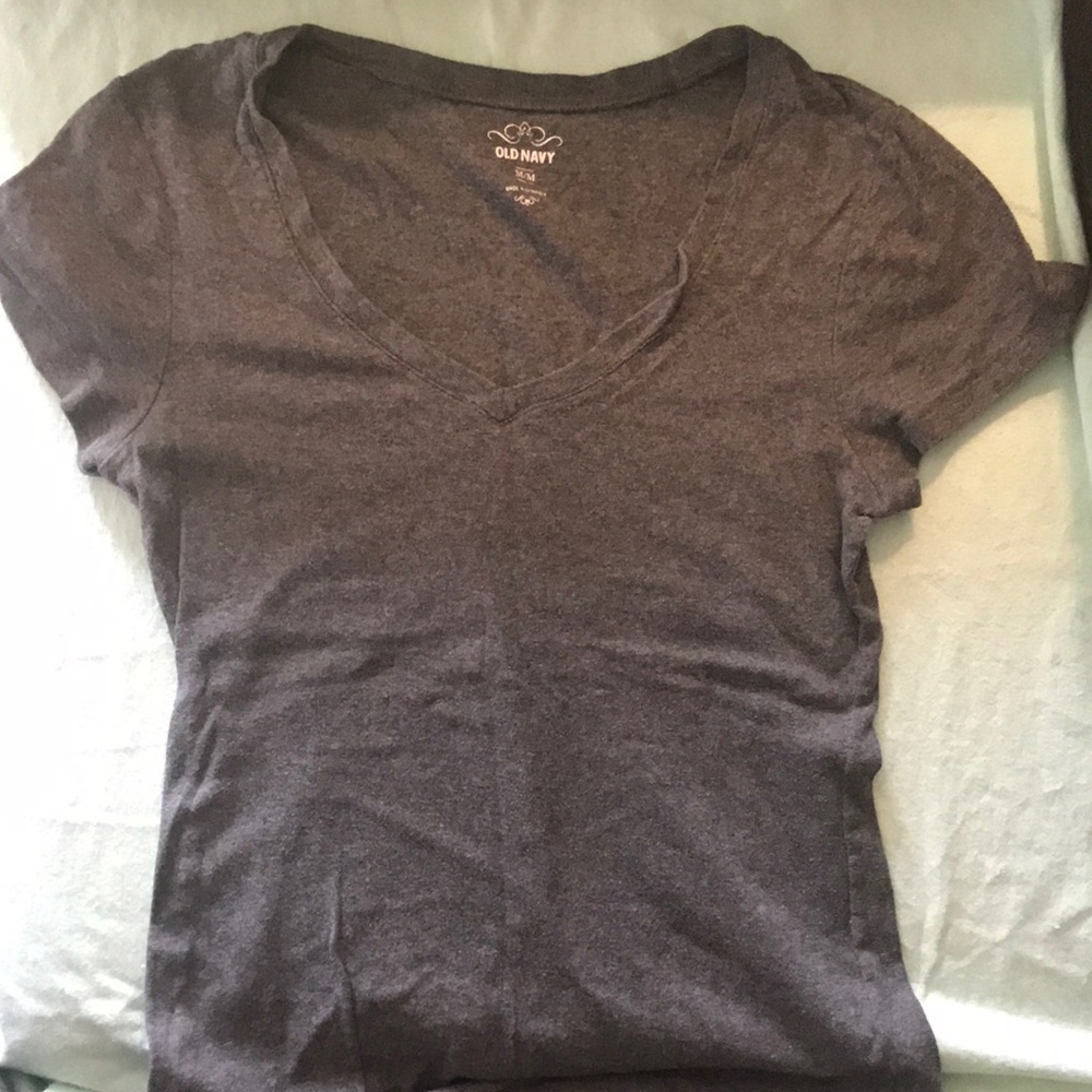 GREY V-NECK SHIRT